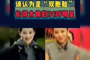 31对长相酷似双胞胎的明星盘点